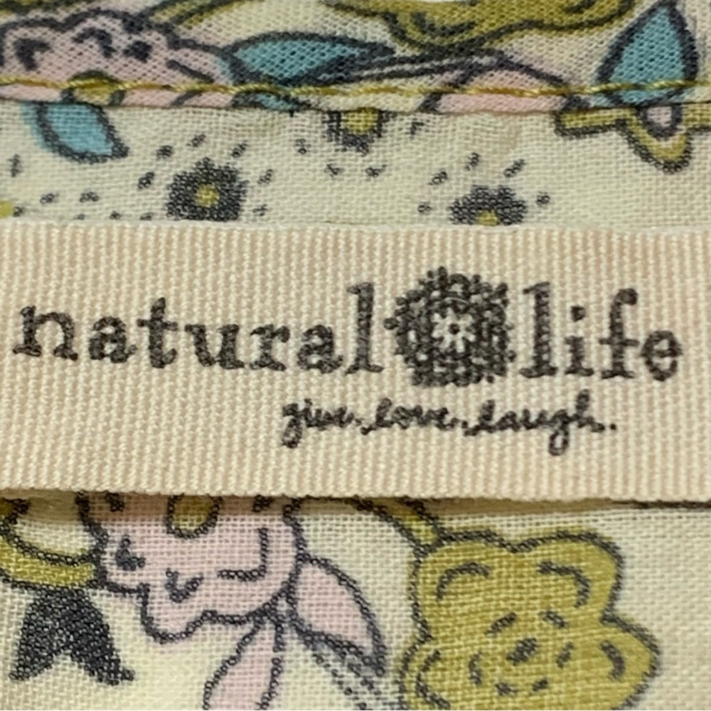 Natural Life cotton floral multicolor printed maxi oversized Boho dress size S - Picture 10 of 13